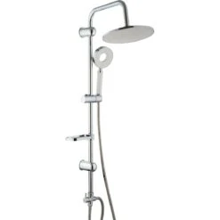Shower Column With Hand Attachment And Soap Dish Chrome | Adexa 058