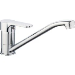 Basin Mixer Tap With Stainless Steel Spout Single Lever Chrome | Adexa 50221000