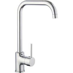 Basin Mixer Tap With Stainless Steel Spout Single Lever Chrome | Adexa 70000058
