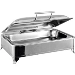 Chafing Dish Electric Heating GN1/1 Glass Lid Stainless Steel 9 Litres | Adexa AD1102