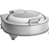 Chafing Dish Electric Heating Round Glass Lid Stainless Steel 6 Litres | Adexa AD6002 -Kitchen Supplies AD6002 1200x1200 1