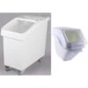 Ingredient Bin Combo 1x100 Litres Mobile & 1x24 Litres Regular Transparent Lid | Adexa BCOMB3 -Kitchen Supplies BITR27 BIN63 1200x1200 1