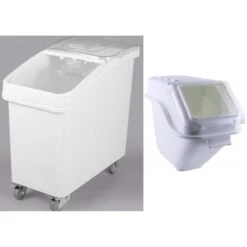 Ingredient Bin Combo 1x100 Litres Mobile & 1x24 Litres Regular Transparent Lid | Adexa BCOMB3