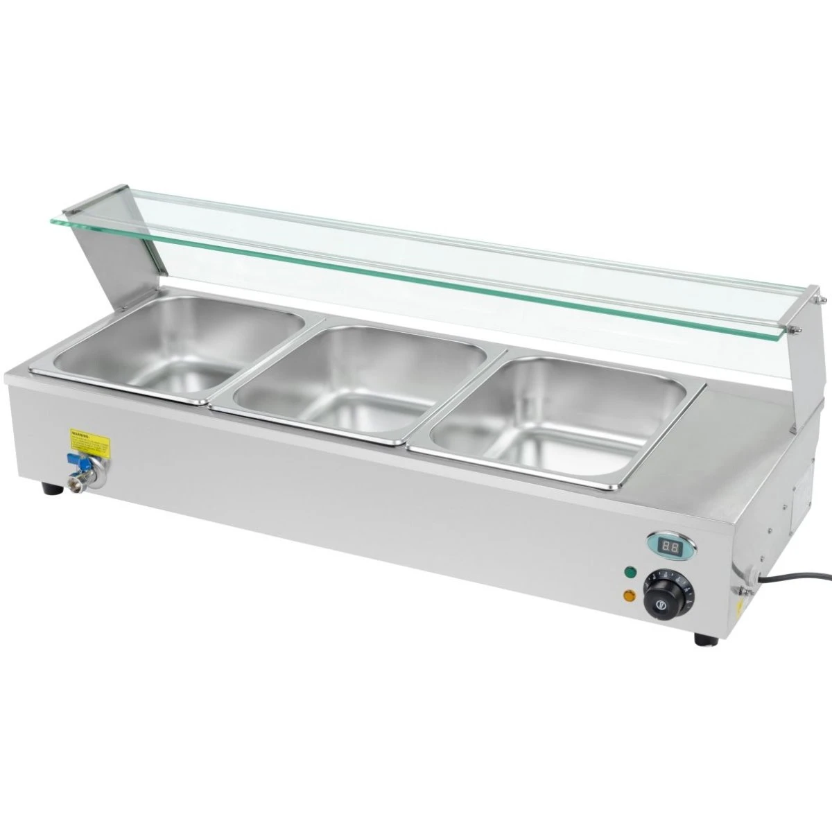Display Bain Marie Countertop 3xGN1/2 | Adexa BM3D 3 Display Bain Marie Countertop 3xGN1/2 | Adexa BM3D