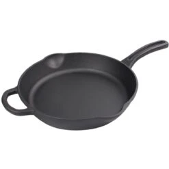 Cast Iron Skillet Pan Round Pre-seasoned ø262mm | Adexa KBJP26