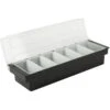 Garnish Tray / Condiment Holder With Lid 6 Compartments | Adexa CHC46 -Kitchen Supplies CHC46 1200x1200 1