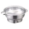 Chafing Dish Electric Heating Round Glass Lid Stainless Steel 6 Litres | Adexa ECD06DE 1 Chafing Dish Electric Heating Round Glass Lid Stainless Steel 6 Litres | Adexa ECD06DE -Kitchen Supplies ECD06 1200x1200 1