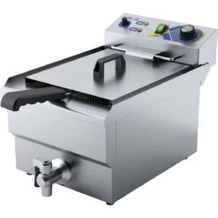 Commercial Fryer Single Electric 10 Litre 3kW Countertop | Adexa EF101V -Kitchen Supplies EF101V 2 1200x1200 1