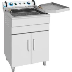 Commercial Deep Fat Fryer 20 Litres 3kW Free Standing | Adexa MAREF201S -Kitchen Supplies EF201S 4 1200x1200 1