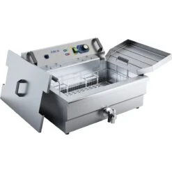 Commercial Fryer Electric 22 Litres 3kW Countertop | Adexa EF201V -Kitchen Supplies EF201V 2 1200x1200 1
