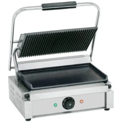 Heavy Duty Large Panini Contact Grill 2.2kW Ribbed/Smooth | Adexa EG02C