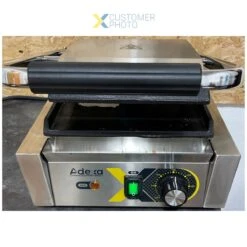 Heavy Duty Panini Contact Grill Single Smooth | Adexa EGD10A -Kitchen Supplies EGD10A 1200x1200 1