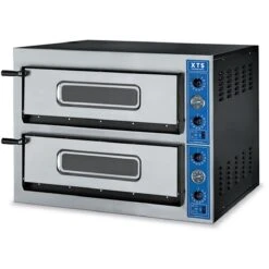 Italian Premium Electric Pizza Oven Thermometer 2 Chambers 720x720mm Capacity 4+4 Pizzas At 14" 230V | XTS F260XAPS-230