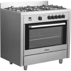 Professional Gas Range 5 Burners 10kW Gas Oven 4.2kW | Adexa G36D085010 -Kitchen Supplies G36D085010 4 1200x1200 1
