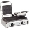 Heavy Duty Twin Panini Contact Grill 3.6kW Ribbed | Adexa EG03A -Kitchen Supplies GX813 1200x1200 1