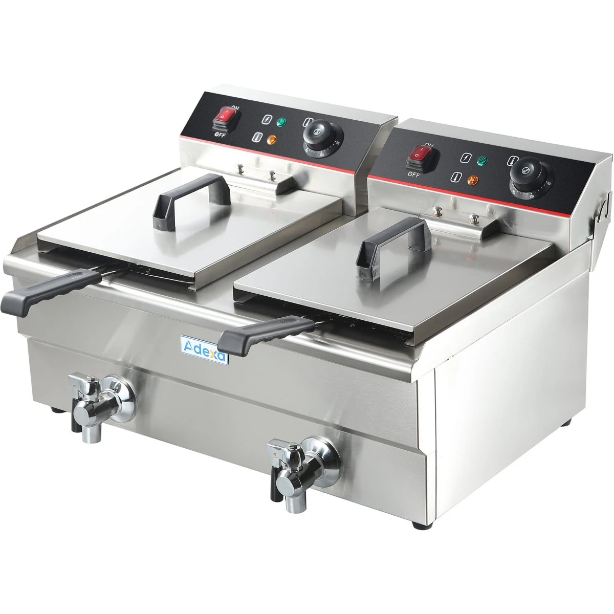 Commercial Fryer Double Electric 2x13 Litre 10kW Countertop | Adexa HEF132V 4 Commercial Fryer Double Electric 2x13 Litre 10kW Countertop | Adexa HEF132V - Image 2