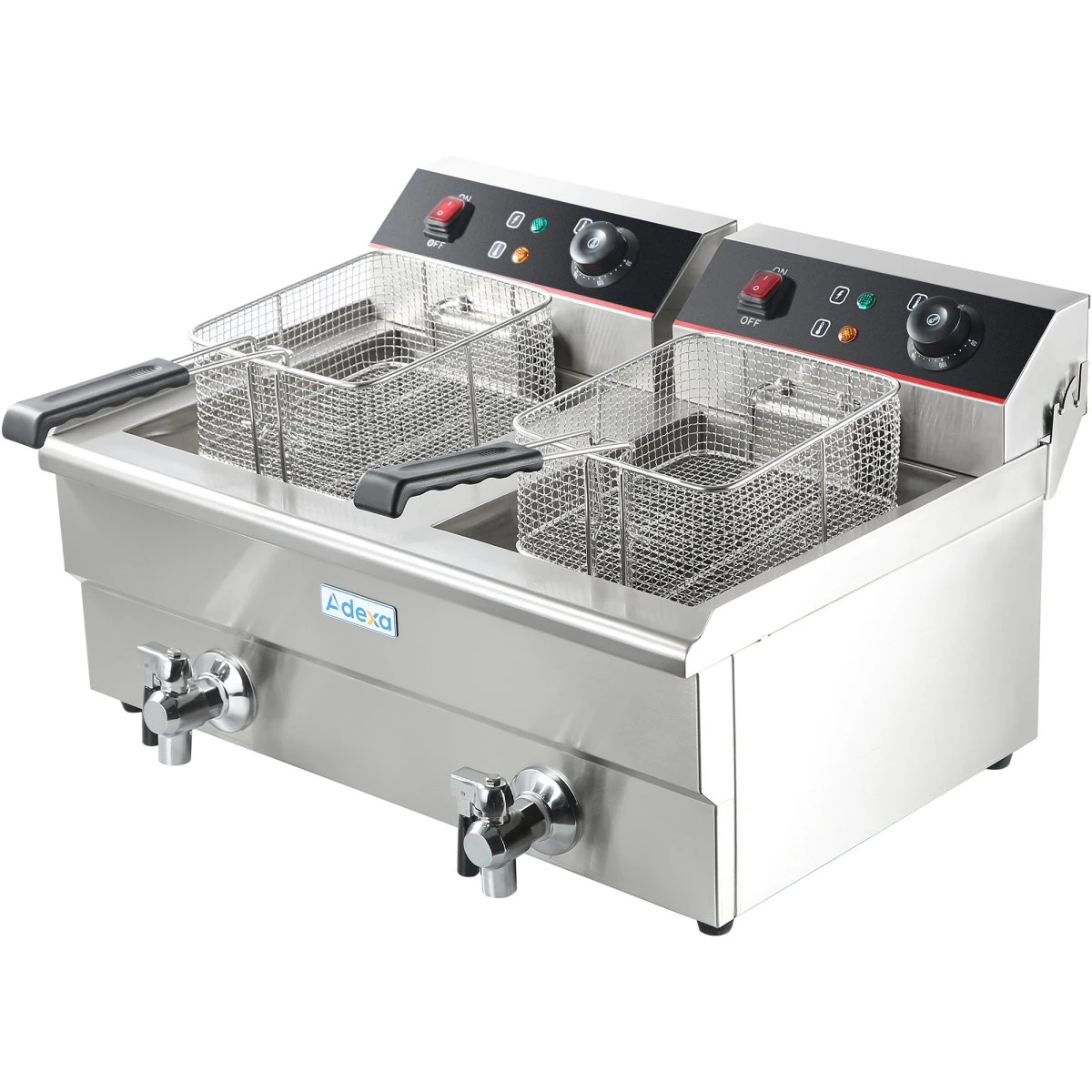 Commercial Fryer Double Electric 2x13 Litre 10kW Countertop | Adexa HEF132V 3 Commercial Fryer Double Electric 2x13 Litre 10kW Countertop | Adexa HEF132V