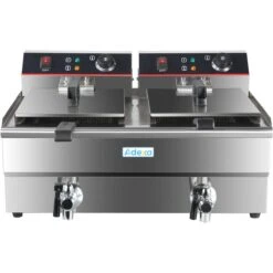 Commercial Fryer Double Electric 2x13 Litre 10kW Countertop | Adexa HEF132V 12 Commercial Fryer Double Electric 2x13 Litre 10kW Countertop | Adexa HEF132V -Kitchen Supplies HEF132V 2 1200x1200 1