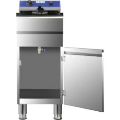 Commercial Fryer Single Electric 16 Litre 5kW Free Standing | Adexa HEF161C -Kitchen Supplies HEF161C 3 1200x1200 1