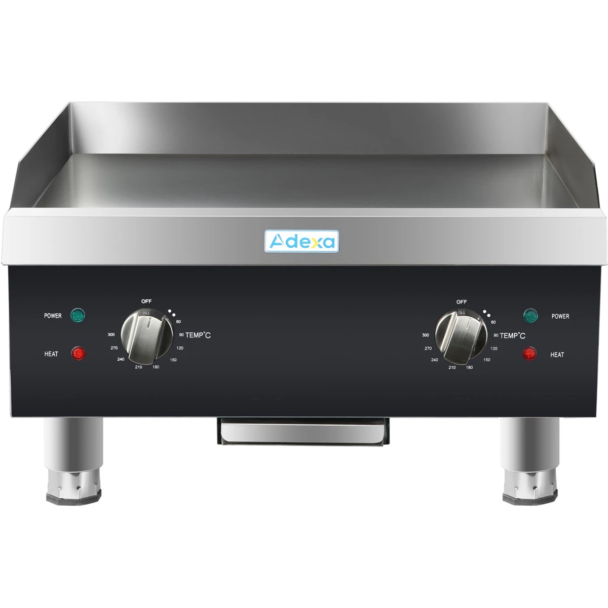 Commercial Griddle Smooth 610x620x360mm 8kW Electric | Adexa HEG824 3 Commercial Griddle Smooth 610x620x360mm 8kW Electric | Adexa HEG824