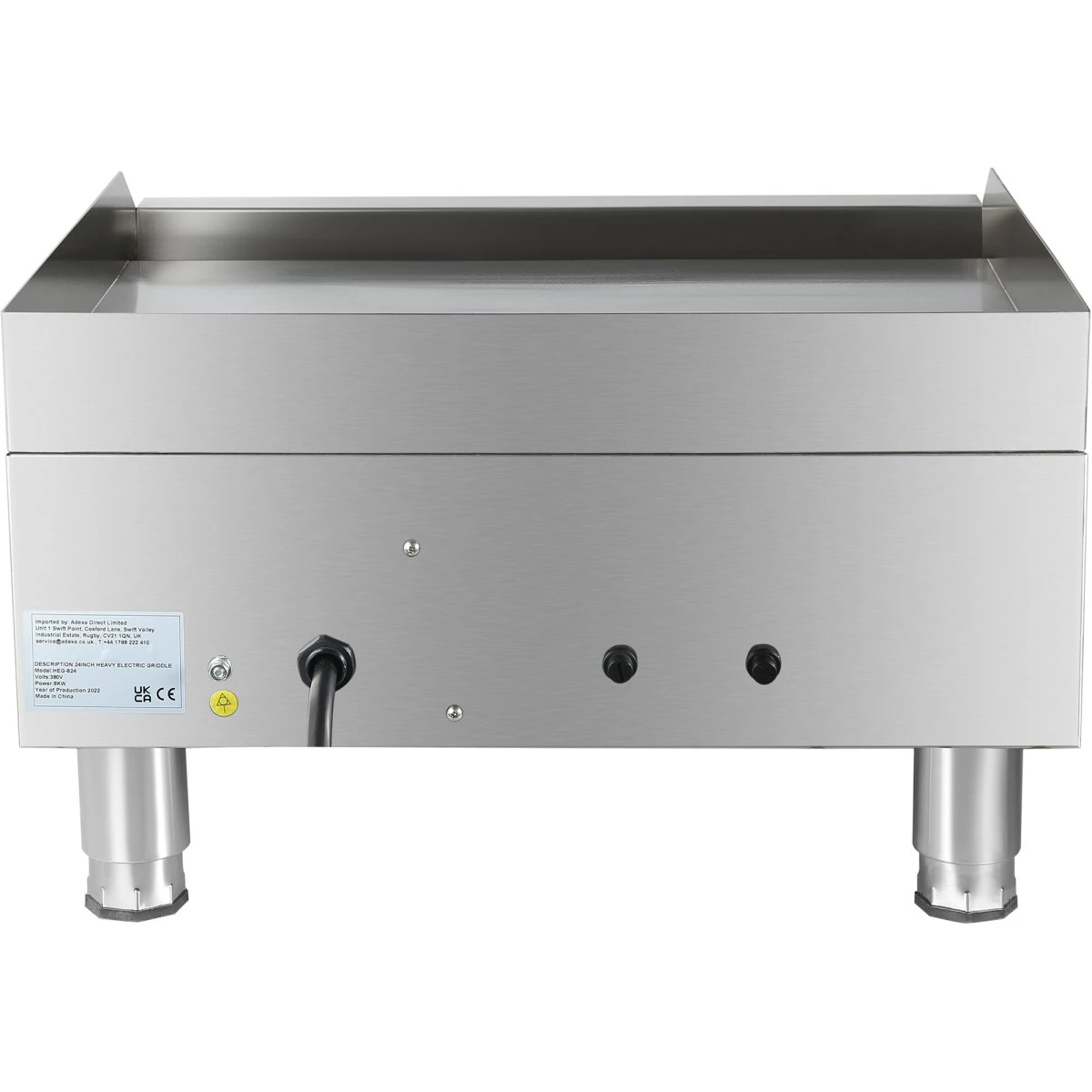 Commercial Griddle Smooth 610x620x360mm 8kW Electric | Adexa HEG824 6 Commercial Griddle Smooth 610x620x360mm 8kW Electric | Adexa HEG824 - Image 4