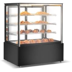 Commercial Heated Display Cabinet 605 Litres Black | Adexa HW371BLACK