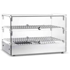 Commercial Countertop Heated Display Cabinet 50 Litres Stainless Steel | Adexa HW50