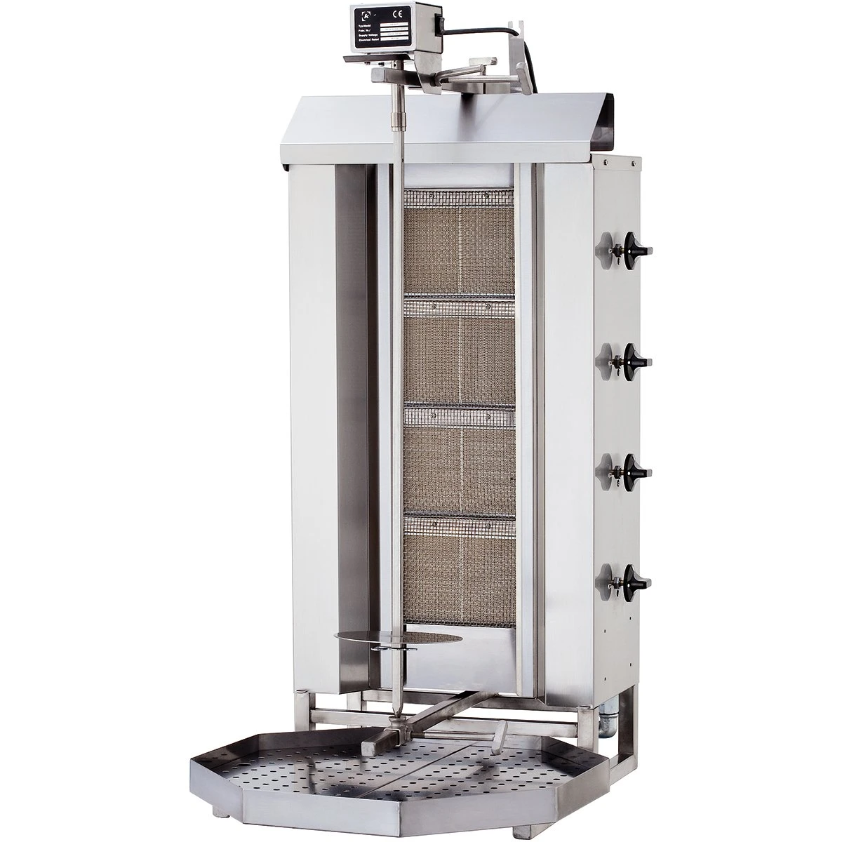 Commercial Gyros/Kebab Grill Gas Fixed Body Top Motor Capacity 60kg 4 Burners 12kW | Adexa DN221 3 Commercial Gyros/Kebab Grill Gas Fixed Body Top Motor Capacity 60kg 4 Burners 12kW | Adexa DN221