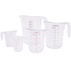 Set Of 5 Pcs Polycarbonate Measuring Jugs Heavy Duty | Adexa MC5