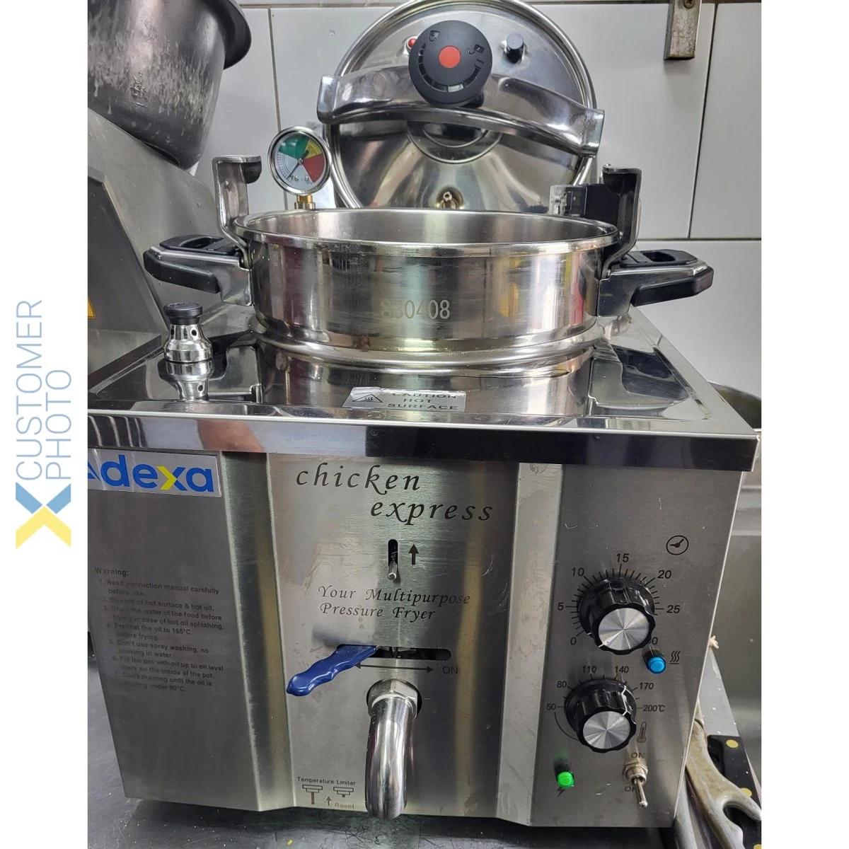 Commercial Pressure Fryer 15 Litres 3kW Countertop | Adexa MDXZ16 12 Commercial Pressure Fryer 15 Litres 3kW Countertop | Adexa MDXZ16 - Image 10