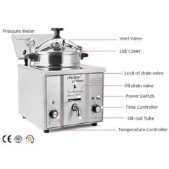 Commercial Pressure Fryer 15 Litres 3kW Countertop | Adexa MDXZ16 20 Commercial Pressure Fryer 15 Litres 3kW Countertop | Adexa MDXZ16 -Kitchen Supplies MDXZ16 2 1200x1200 1
