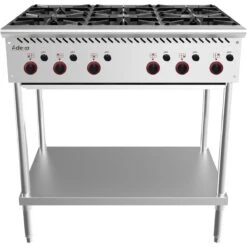 Commercial Gas Boiling Top 6 Burner Freestanding 915mm Width | Adexa MGB36MF