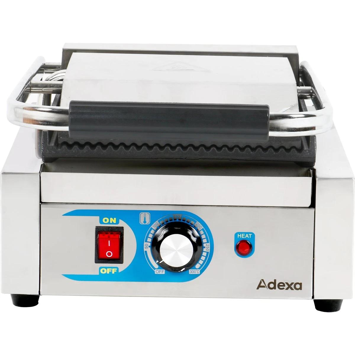 Heavy Duty Panini Contact Grill Single Ribbed | Adexa MLP811 5 Heavy Duty Panini Contact Grill Single Ribbed | Adexa MLP811 - Image 3