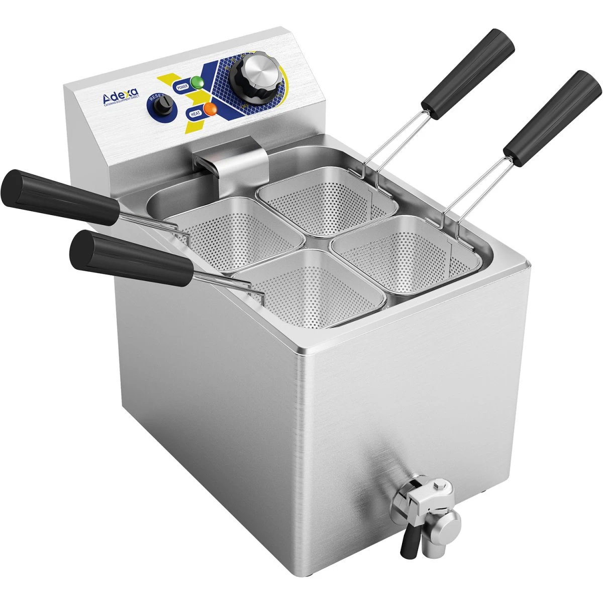 Commercial Pasta Boiler Electric 4 Baskets 8 Litres 3kW Table Top | Adexa NC8L1 4 Commercial Pasta Boiler Electric 4 Baskets 8 Litres 3kW Table Top | Adexa NC8L1 - Image 2