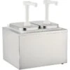 Commercial Condiment/Sauce Pump Dispenser 2x2 Litre Stainless Steel | Adexa NHP002 -Kitchen Supplies NHP002 1200x1200 1