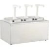 Commercial Condiment/Sauce Pump Dispenser 3x2 Litre Stainless Steel | Adexa NHP003 -Kitchen Supplies NHP003 1200x1200 1
