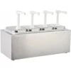 Commercial Condiment/Sauce Pump Dispenser 4x2 Litre Stainless Steel | Adexa NHP004 -Kitchen Supplies NHP004 1200x1200 1