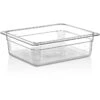 Polycarbonate Gastronorm Pan GN1/2 Depth 100mm Clear | Adexa P8124