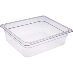 Heavy Duty Polycarbonate Gastronorm Pan GN1/2 Depth 100mm Clear 5 Litres | Adexa PCPAN12100