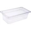 Heavy Duty Polycarbonate Gastronorm Pan GN1/3 Depth 100mm Clear 3 Litres | Adexa PCPAN13100 -Kitchen Supplies PCPAN13100 1200x1200 1