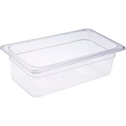 Heavy Duty Polycarbonate Gastronorm Pan GN1/3 Depth 100mm Clear 3 Litres | Adexa PCPAN13100