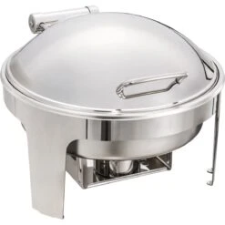 Hydraulic Chafing Dish Round Stainless Steel 6 Litres | Adexa R22101