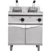 Professional Free Standing Fryer Electric Twin Tank 2x20 Litres 24kW | Adexa THE7F1818M -Kitchen Supplies THE7F1818M 1200x1200 1