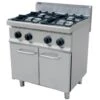 Professional Gas Cooker On Cabinet Base 4 Burners 20kW | Adexa THG7F4PW