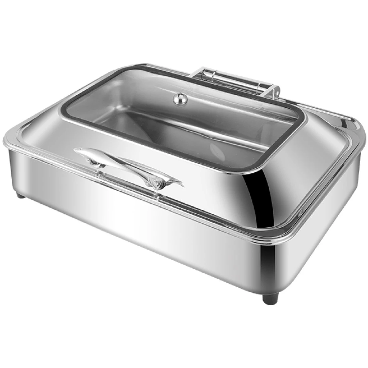 Chafing Dish Electric Glass Lid Stainless Steel 7 Litres GN1/1 | Adexa VICCD528 3 Chafing Dish Electric Glass Lid Stainless Steel 7 Litres GN1/1 | Adexa VICCD528