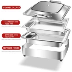 Chafing Dish Electric Glass Lid Stainless Steel 7 Litres GN1/1 | Adexa VICCD528 11 Chafing Dish Electric Glass Lid Stainless Steel 7 Litres GN1/1 | Adexa VICCD528 -Kitchen Supplies VICCD528 3 1200x1200 1