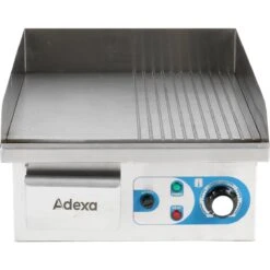 Commercial Griddle Smooth/Ribbed Small 1 Zone 2kW Electric | Adexa WHEG810AFR -Kitchen Supplies WHEG810AFR N 1 1200x1200 1