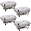 4 Pack Of Chafing Dish GN1/1 Stainless Steel 9 Litres | Adexa WHS433