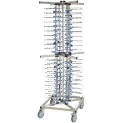 Commercial Plate Trolley Stainless Steel 80 Plates 600x575x1760mm | Adexa WHX1350