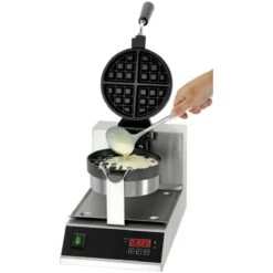 Commercial Premium Waffle Maker Round Digital Control Single | Adexa WB03D -Kitchen Supplies WM3 2 1200x1200 1
